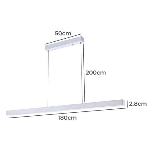 Kuro 180cm LED Linear Pendant Light