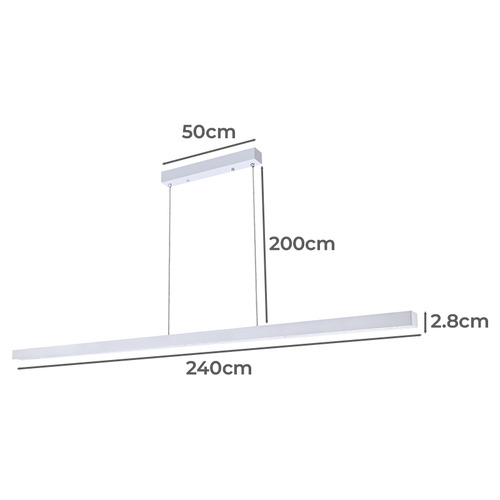 Kuro 240cm LED Linear Pendant Light