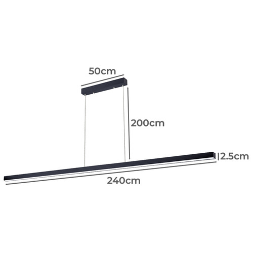 Elio 240cm LED Linear Pendant Light