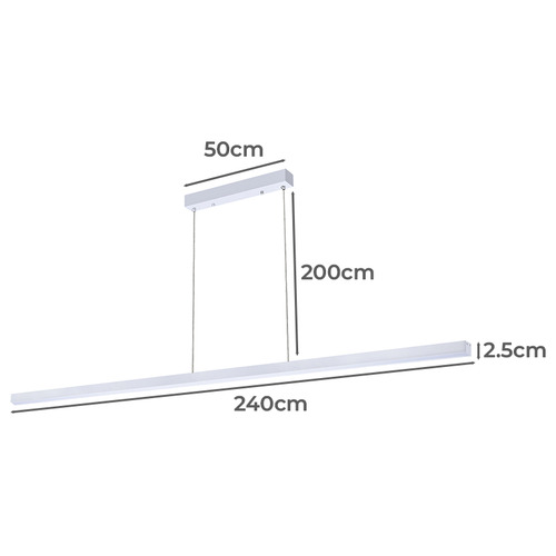 Elio 240cm LED Linear Pendant Light