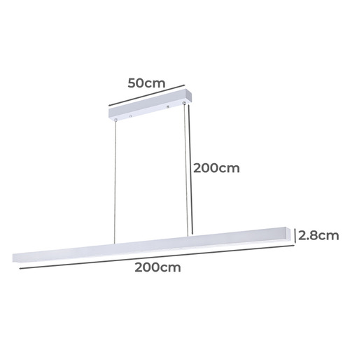 Kuro 200cm LED Linear Pendant Light