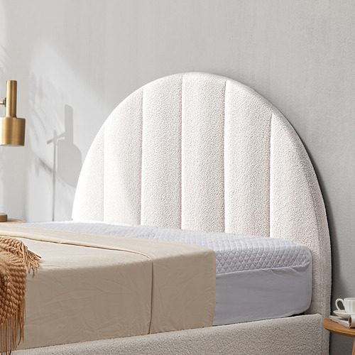 Braun Boucle Bed Frame