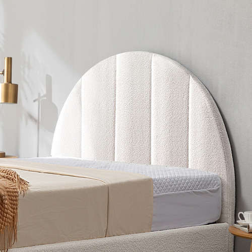 Braun Boucle Bed Frame