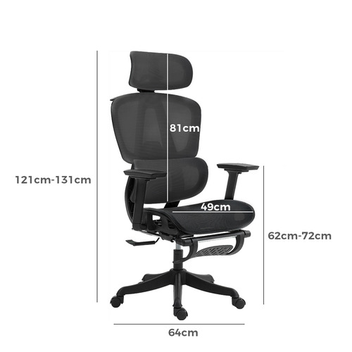 Inna Mesh Office Chair with Footrest
