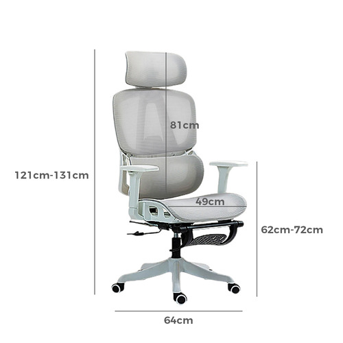 Inna Mesh Office Chair with Footrest