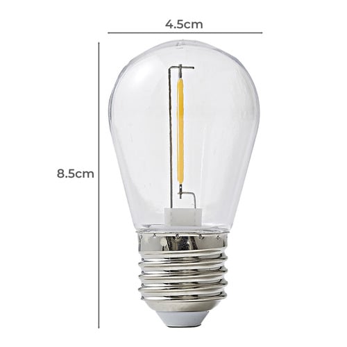 20m Warm White Outdoor Festoon Lights