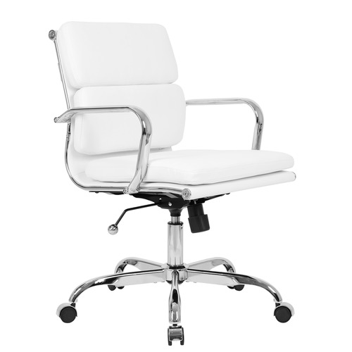 Eames Replica Mid Back Faux Leather Executive Office Chair