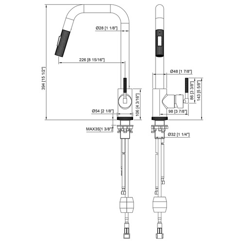 Desmond Pull-Out Kitchen Mixer