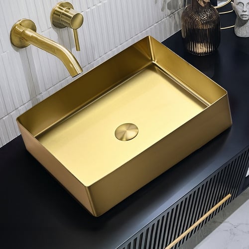 Curtis 470mm Rectangle Stainless Steel Above Counter Basin