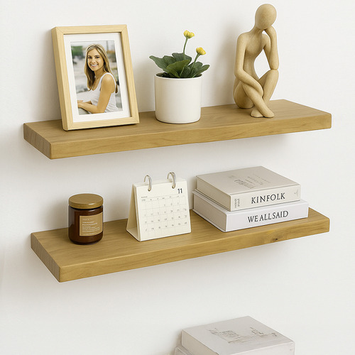 Blanchard Floating Wall Shelves with Liner Light