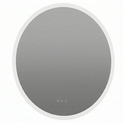 Simon Round Aluminium LED Mirror
