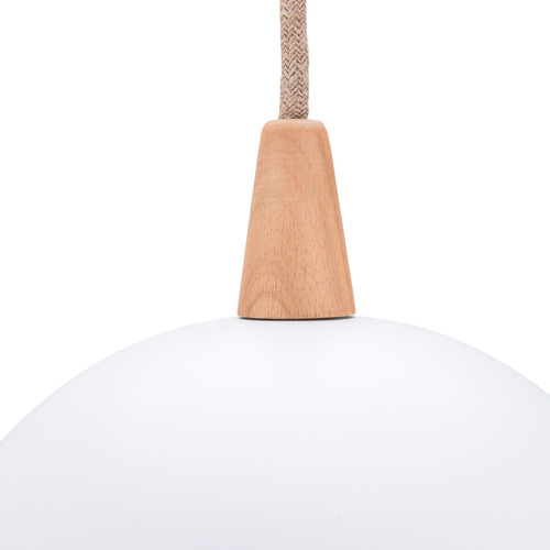 Ropia Metal & Beechwood Pendant Light