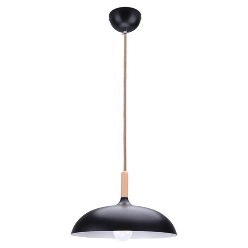 Bambi Metal & Beechwood Pendant Light