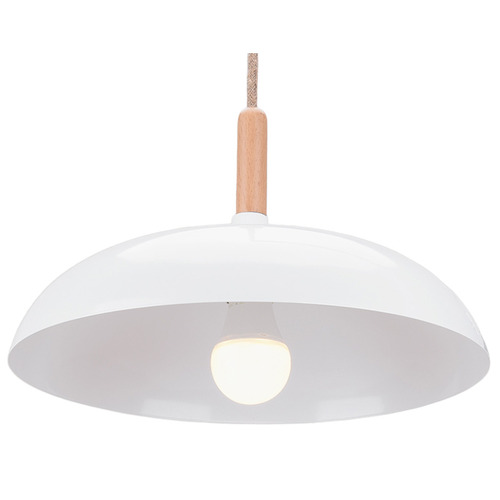 Bambi Metal & Beechwood Pendant Light