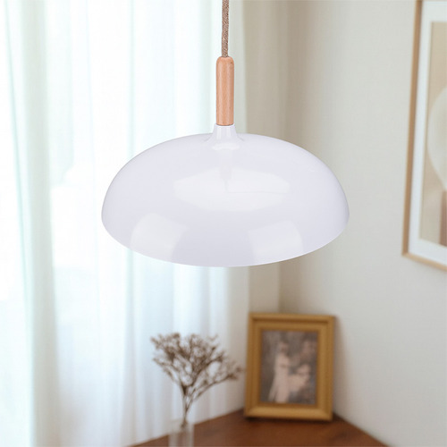 Bambi Metal & Beechwood Pendant Light