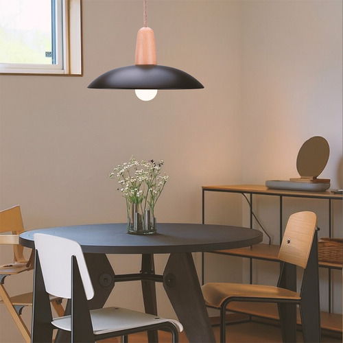 Dandi Metal & Beechwood Pendant Light