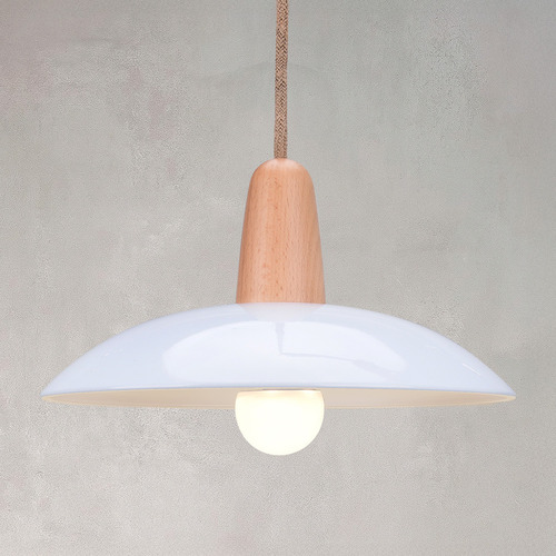 Dandi Metal & Beechwood Pendant Light