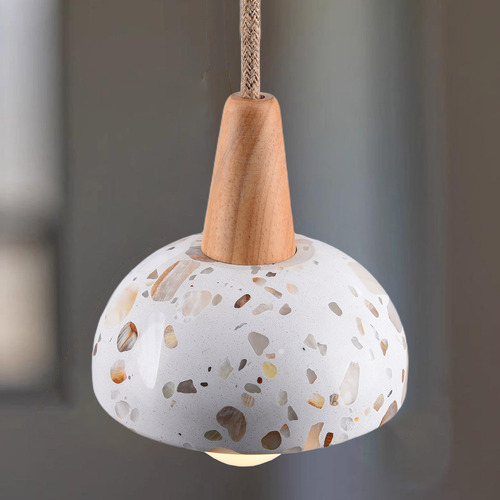 Yani Metal & Beechwood Pendant Light