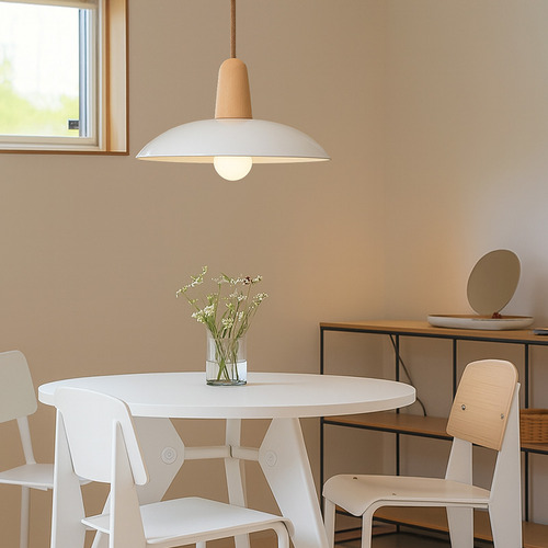 Dandi Metal & Beechwood Pendant Light