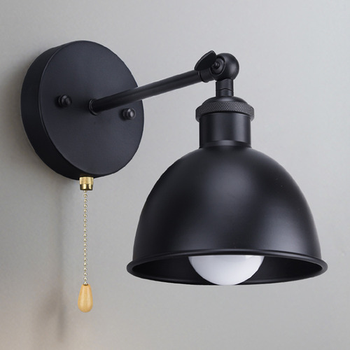 Jensi Black Metal Wall Light