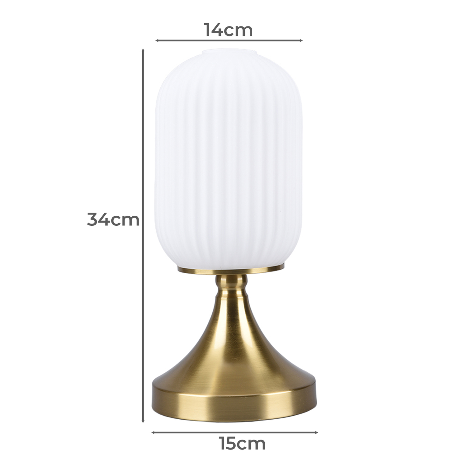 Riva Metal & Glass Table Lamp