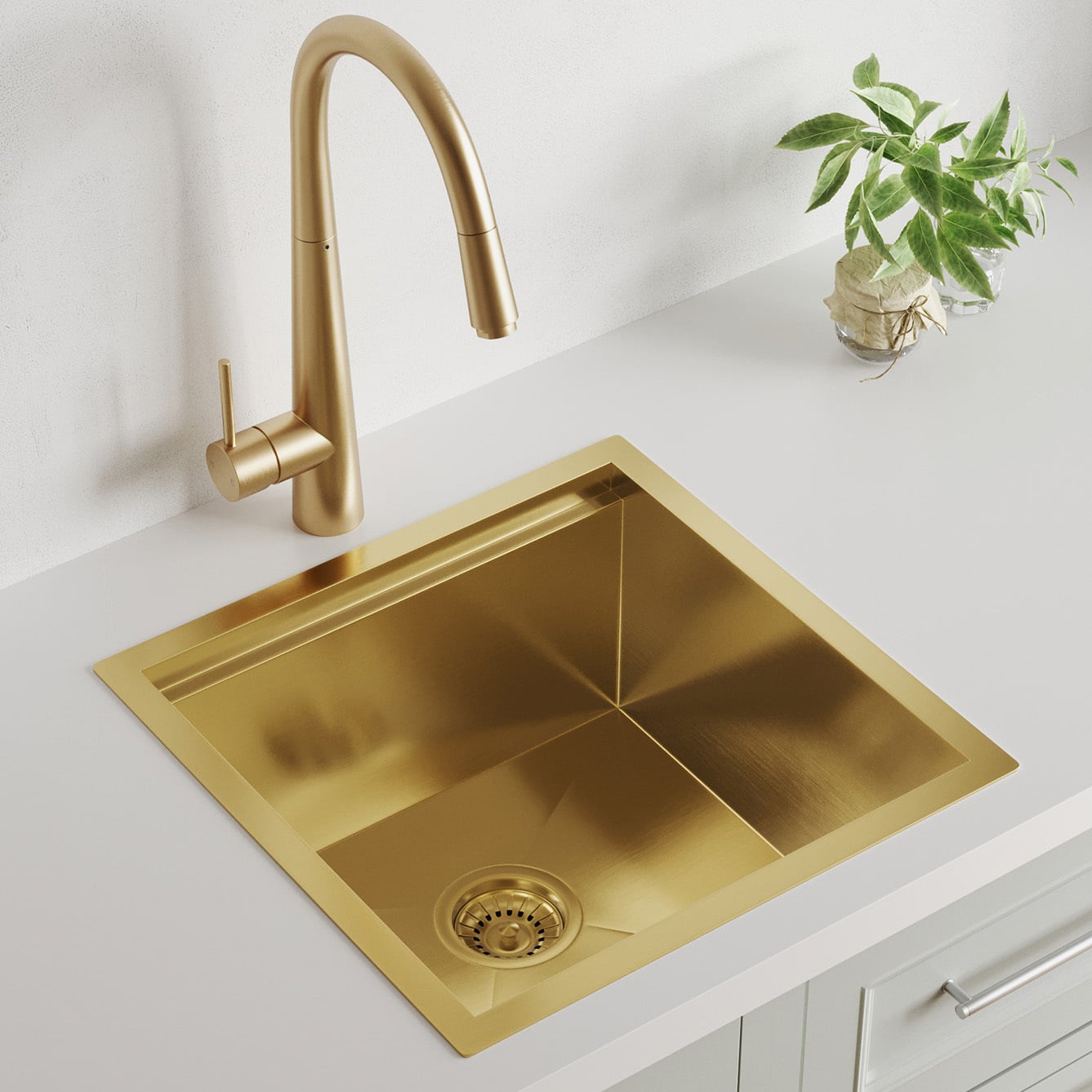 Orly 450mm Single Stainless Steel Kitchen Sink & Accessories Package