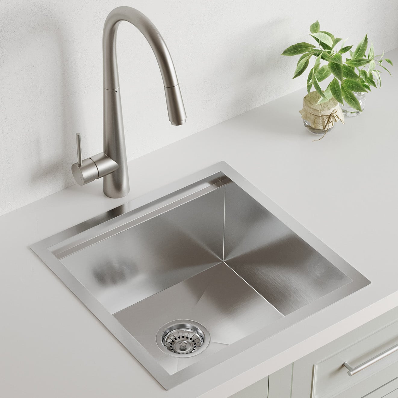 Orly 450mm Single Stainless Steel Kitchen Sink & Accessories Package