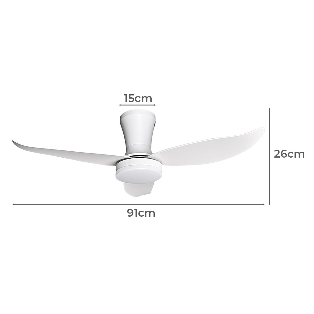 Lorelei 91cm DC Ceiling Fan with LED Light & Remote Control