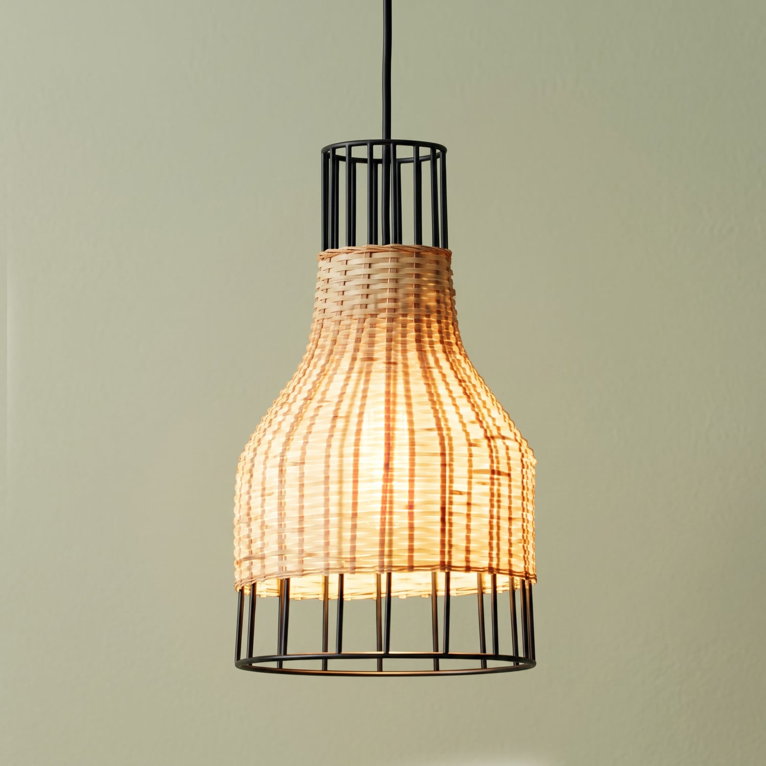 Zahraa Bamboo Pendant Light