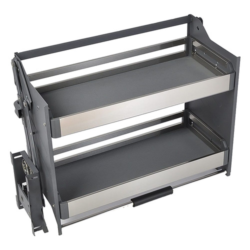 Bistro 90cm Cupboard Flexi Height Pull Down 2-Tier Wall Cabinet Unit
