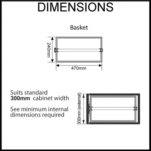 176x26cm Nero Pull-Out Pantry