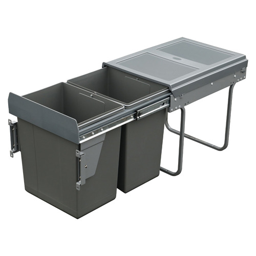 Domestique 40L Twin Slide Out Concealed Waste Bin