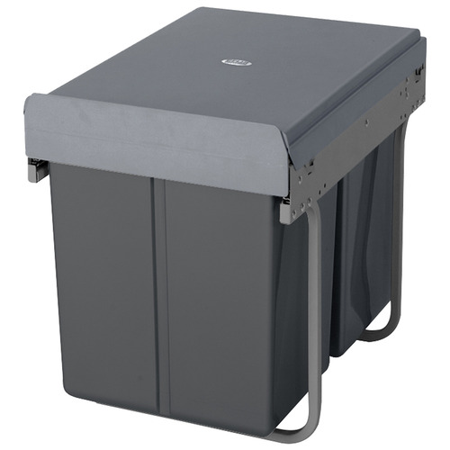 Domestique 40L Twin Slide Out Concealed Waste Bin