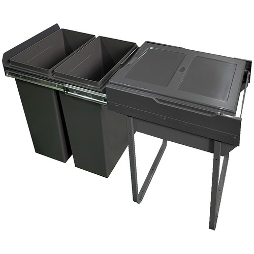 Domestique Plus 60L Twin Slide Out Waste Bin