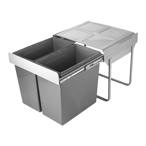 Domestique Plus 90L Twin Slide Out Concealed Waste Bin