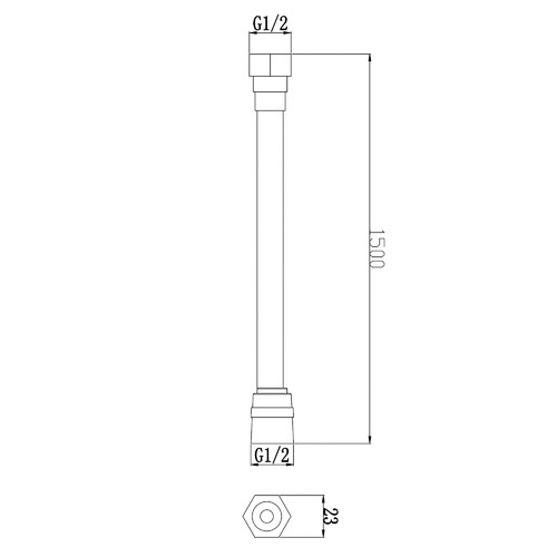 150cm Heavy Duty Replacement Shower Hose