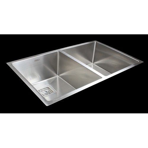 84 x 51cm Round Handmade Double Stainless Steel Kitchen Sink
