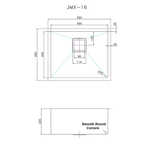Round Handmade Single Stainless Steel Kitchen Sink