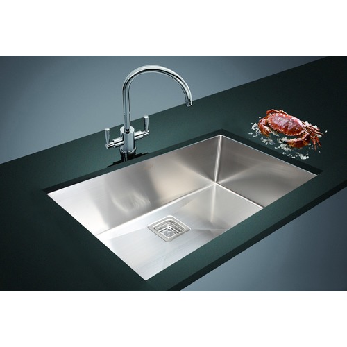 Round Handmade Single Stainless Steel Kitchen Sink