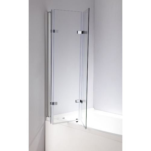 Essential Home Supply 3 Fold Glass Shower Screen | Temple & Webster