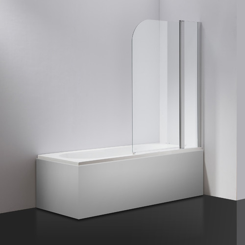 Opal Double Glass Shower Screen