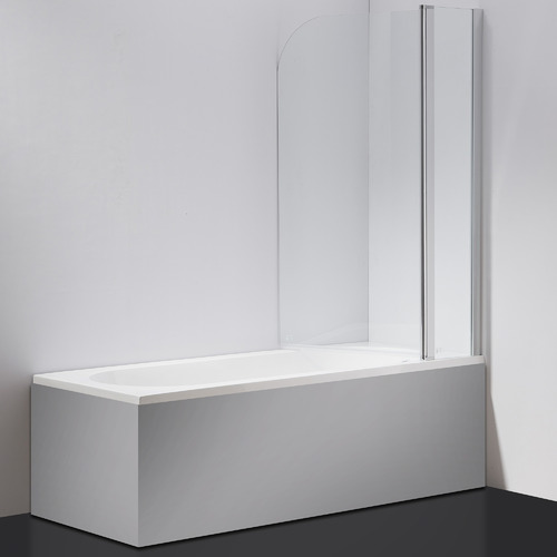 Opal Double Glass Shower Screen