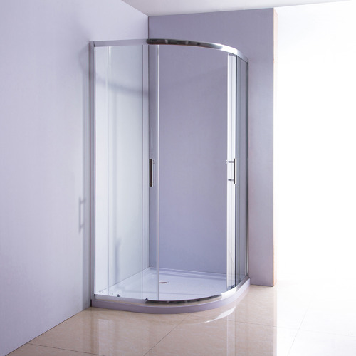 Curved Titan Glass Sliding Shower Screen