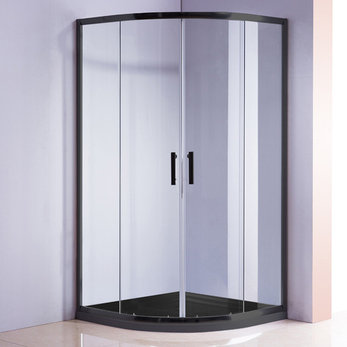 Curved Titan Glass Sliding Shower Screen