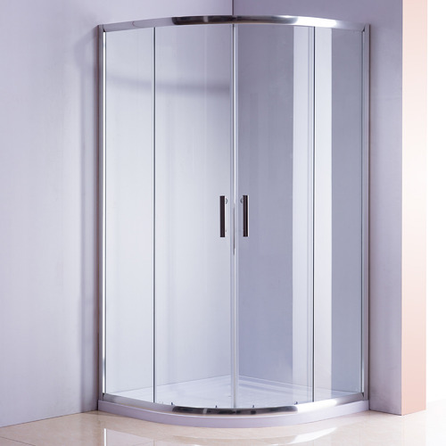 Curved Titan Glass Sliding Shower Screen