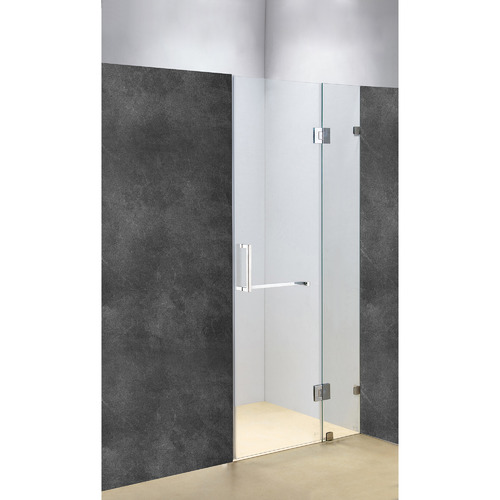 Chrome Prime Glass Shower Screen with Square Handle