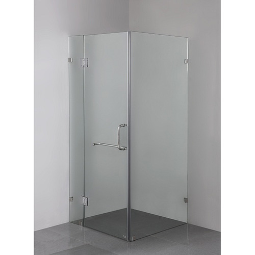 Essential Home Supply Chrome Valor Glass Shower Screen | Temple & Webster