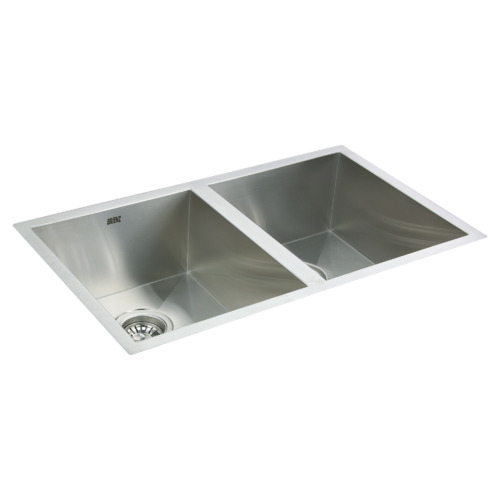 21cm Straight Cornered Double Kitchen Sink Bowl