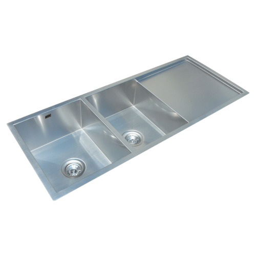 Stainless Steel Double Kitchen Sink with Drainboard The Build by