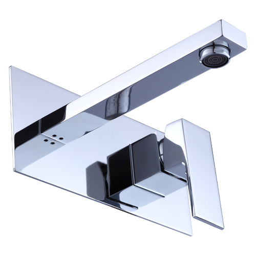 Rectangular Bath Wall Mixer Tap
